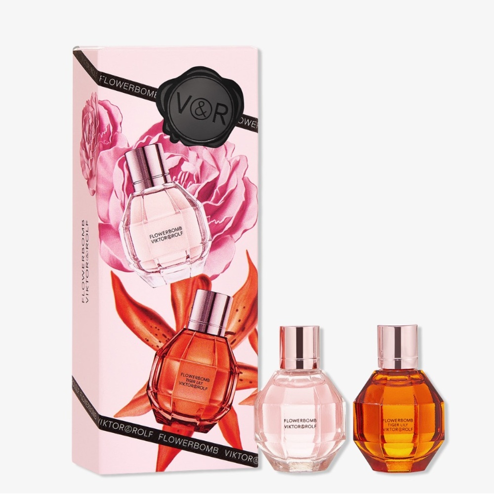 Viktor & Rolf Flowerbomb and Flowerbomb Tiger Lily Duo Travel Set-NIB 🌸